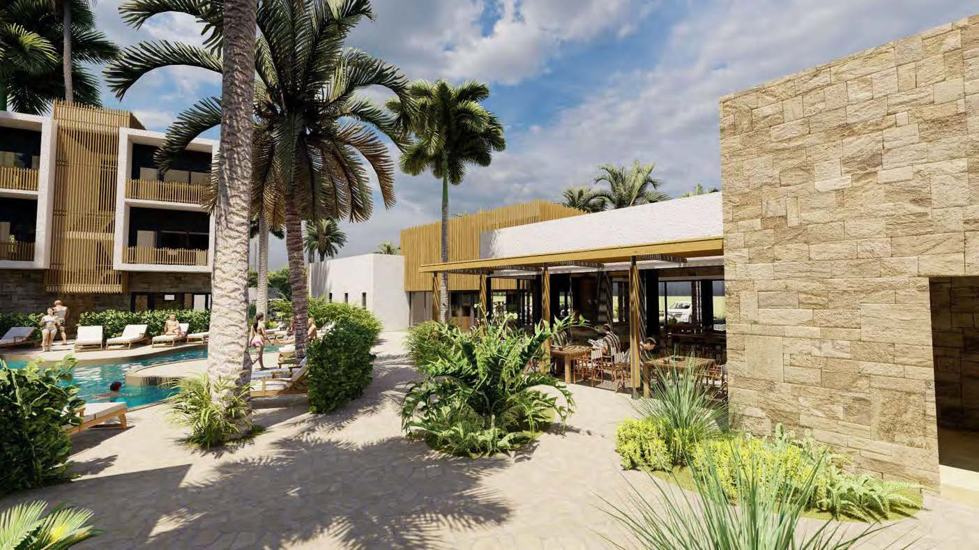 Architectural render: Tropical architecture